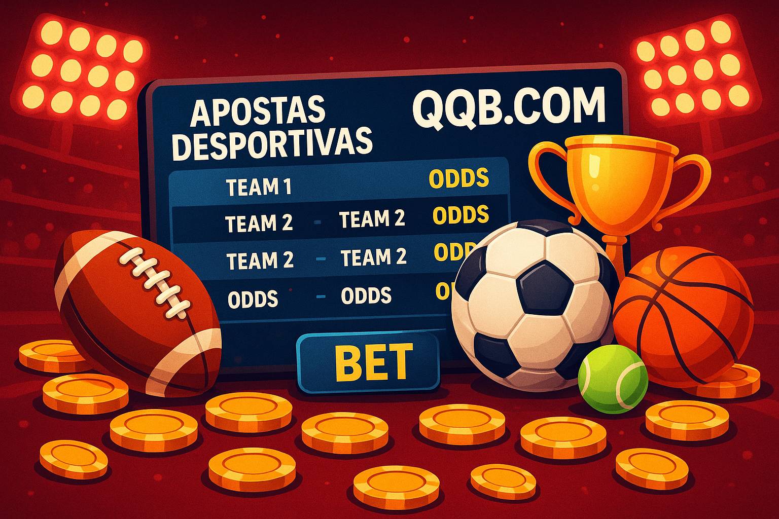 Apostas esportivas no cassino online QQBR